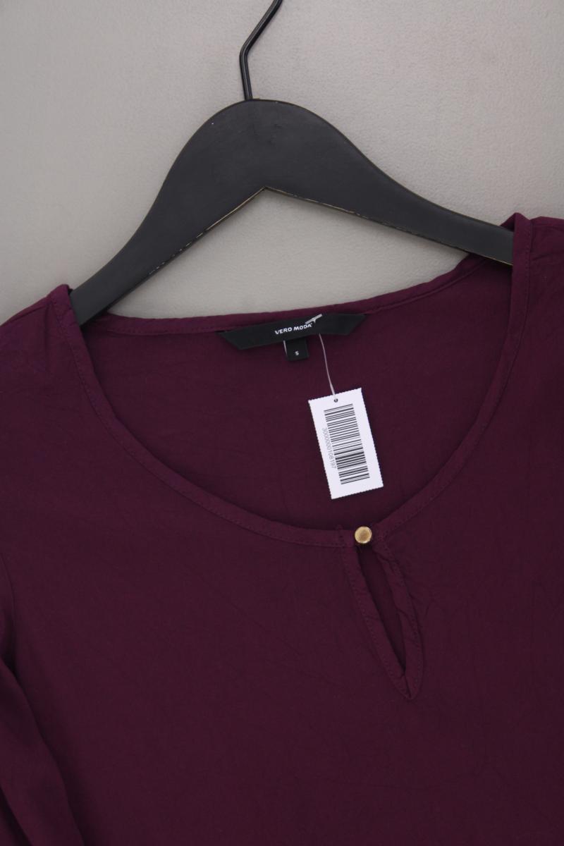 Vero Moda Classic Bluse Gr. S 3/4 Ärmel lila aus Viskose