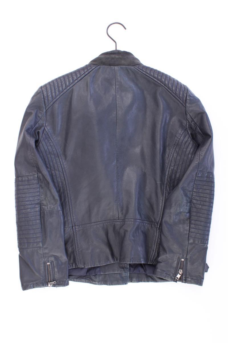 Esprit Lederjacke Gr. 38 blau