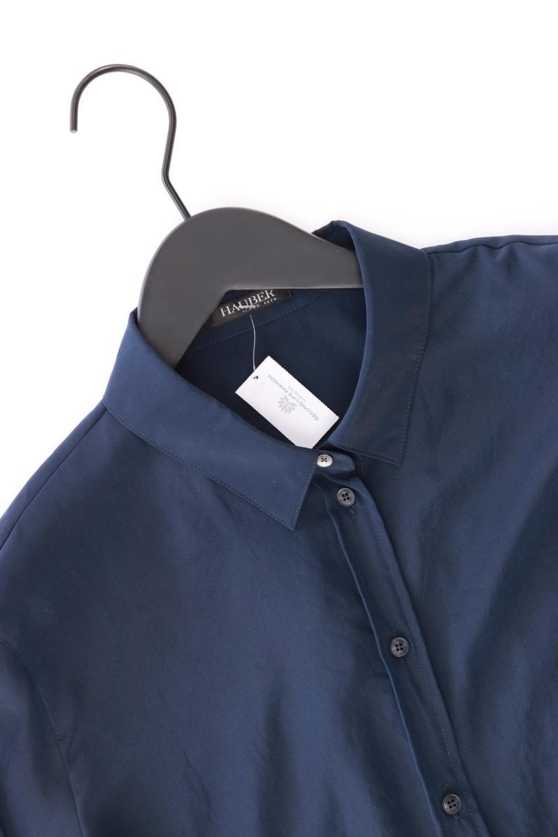 Hauber Langarmbluse Gr. 38 blau aus Polyester