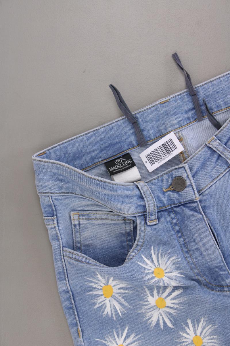 Madeleine 7/8 Jeans Gr. Kurzgröße 18 blau aus Baumwolle
