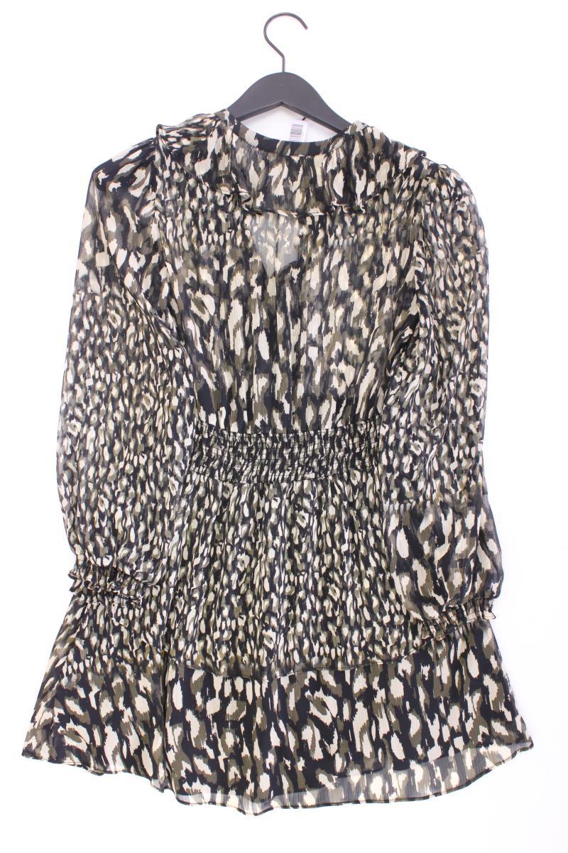 Zara Chiffonkleid Gr. M Langarm olivgrün