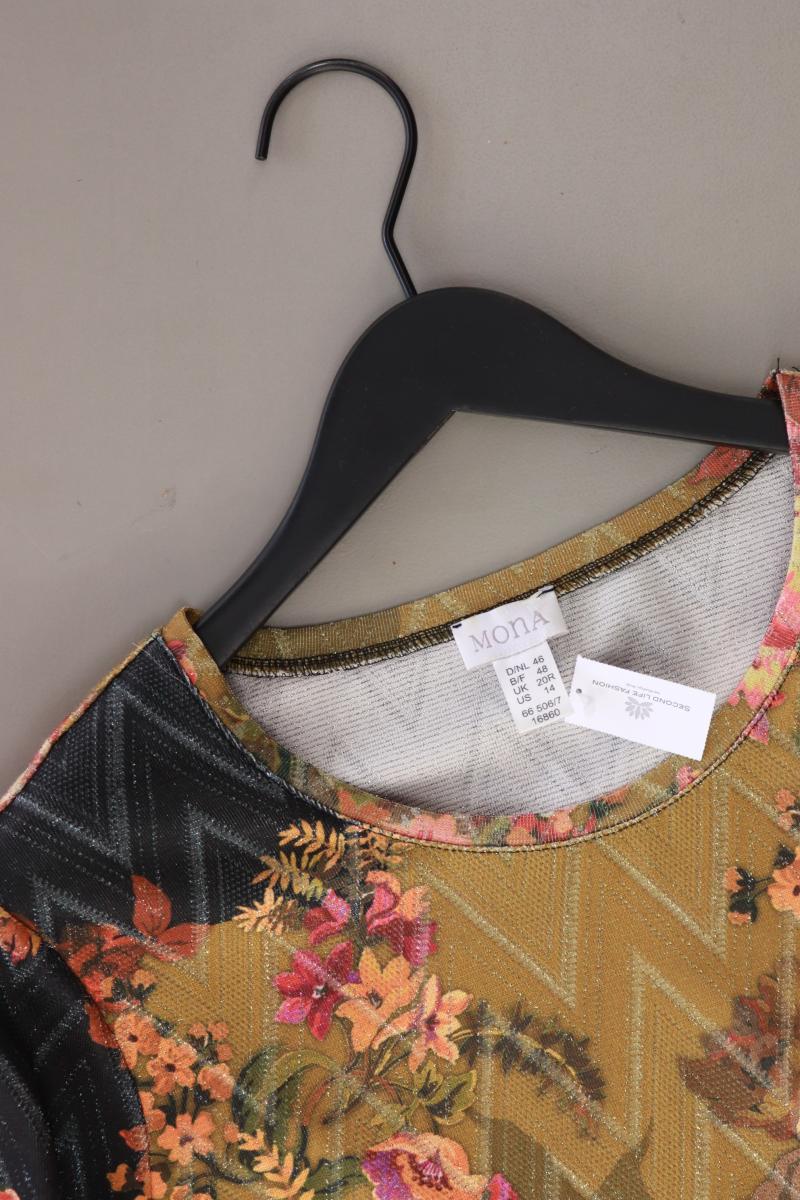 Mona Printshirt Gr. 46 3/4 Ärmel mehrfarbig aus Polyester