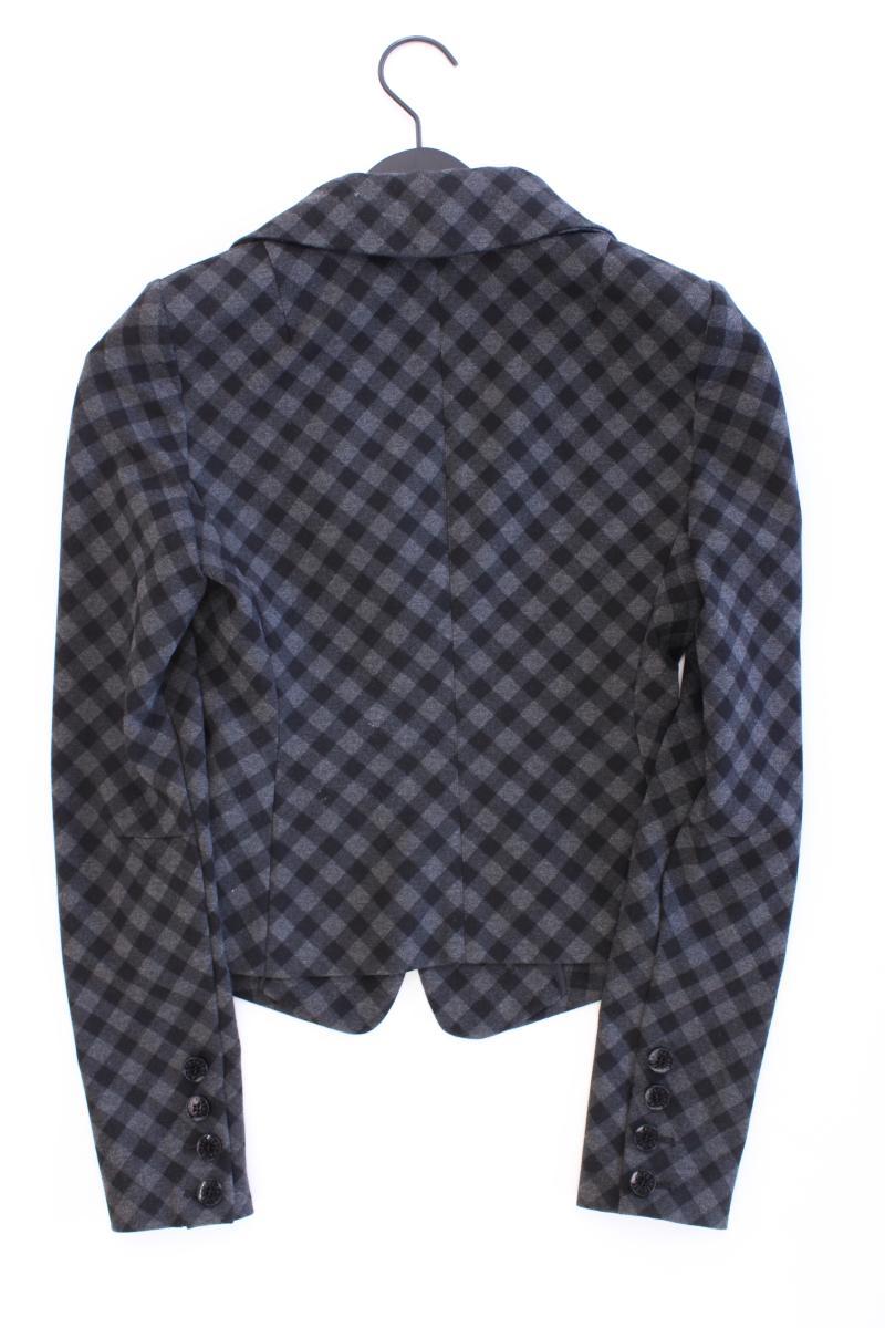 Patrizia Pepe Jerseyblazer Gr. IT 42 (S) kariert grau aus Viskose