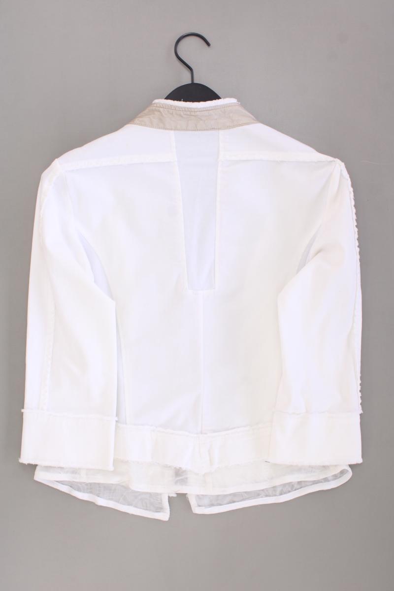 Elisa Cavaletti Übergangsjacke Gr. S weiß aus Baumwolle