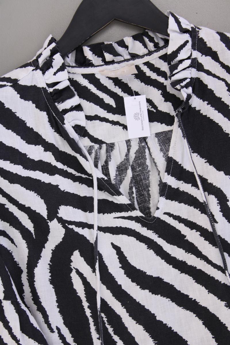Mrs & Hugs Langarmkleid Gr. XS mit Tierdruck grau aus Leinen