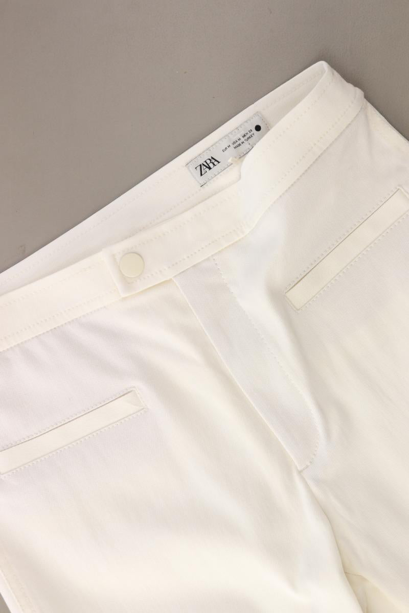 Zara Stoffhose Gr. M weiß aus Viskose