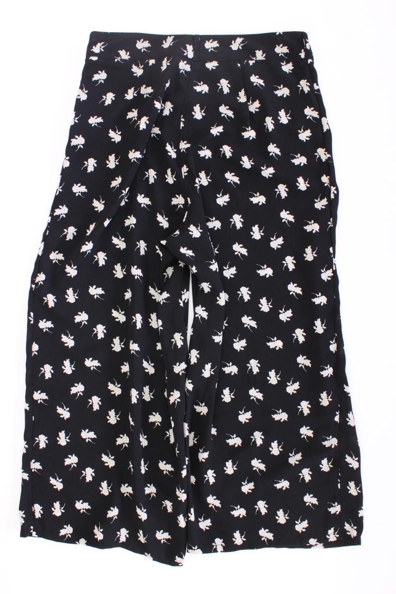 Vero Moda Stoffhose Gr. L mit Blumenmuster schwarz