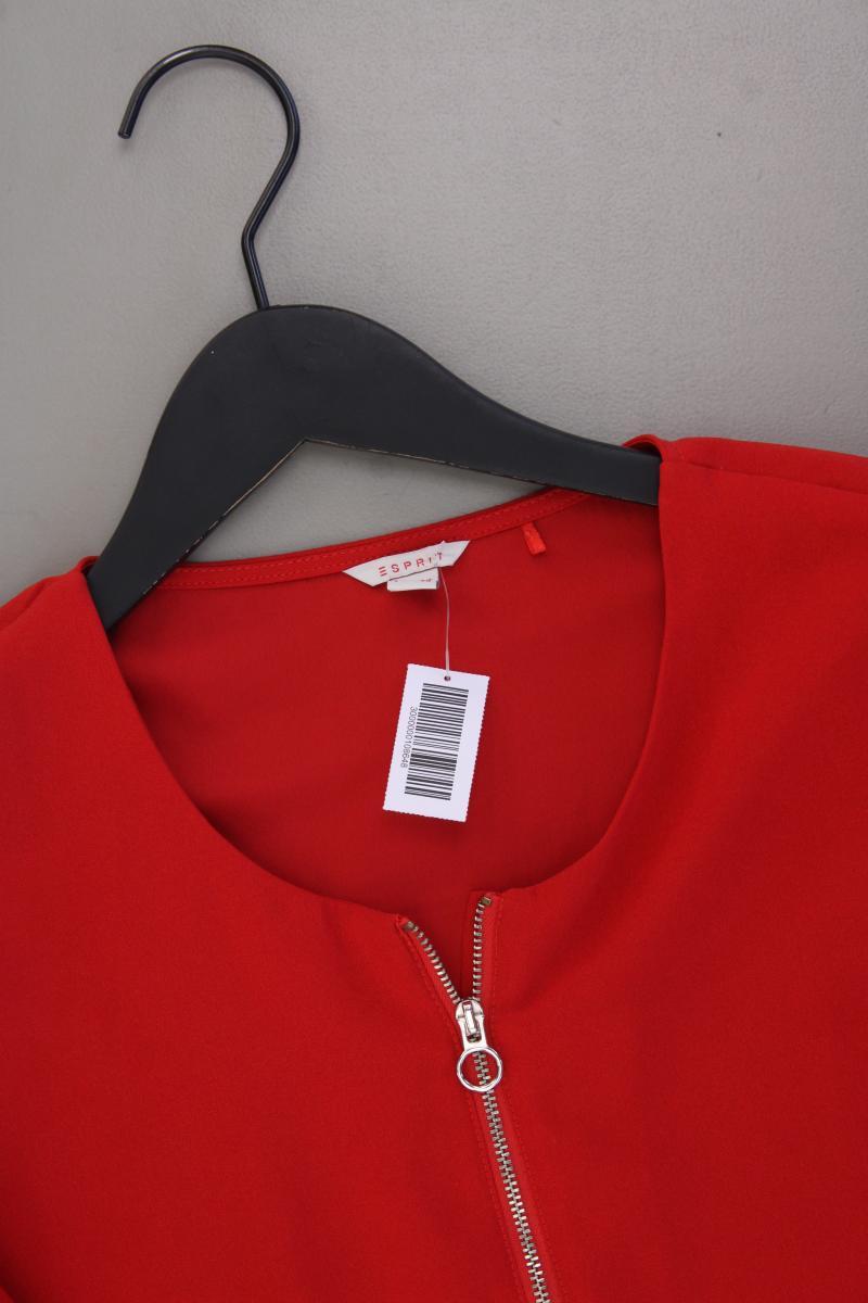 Esprit Langarmbluse Gr. 38 rot aus Polyester