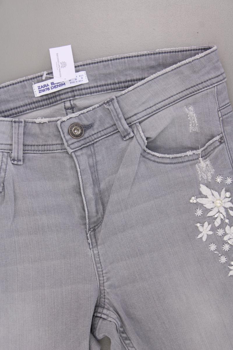 Zara Skinny Jeans Gr. 40 grau aus Baumwolle