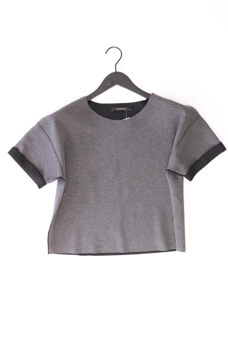 Reserved Cropped Shirt Gr. S Kurzarm grau