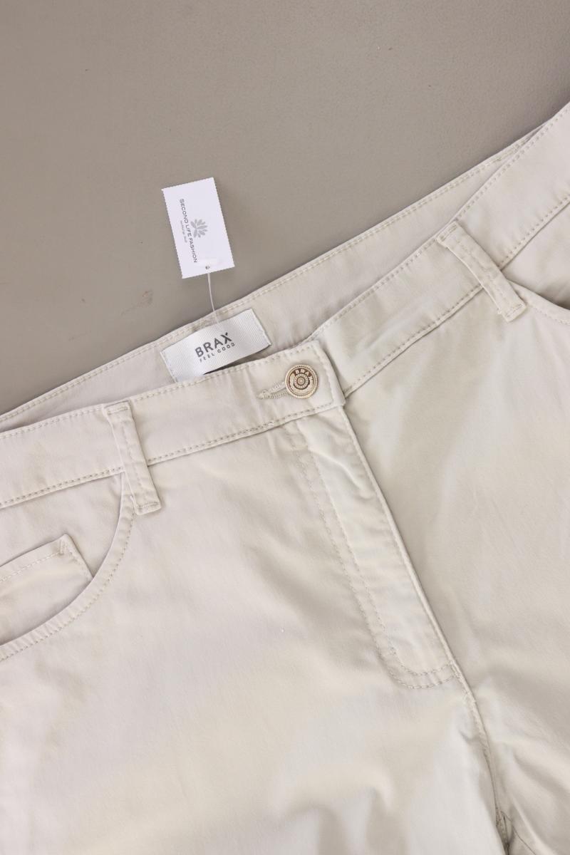 Brax Five-Pocket-Hose Gr. Kurzgröße 42 creme aus Baumwolle