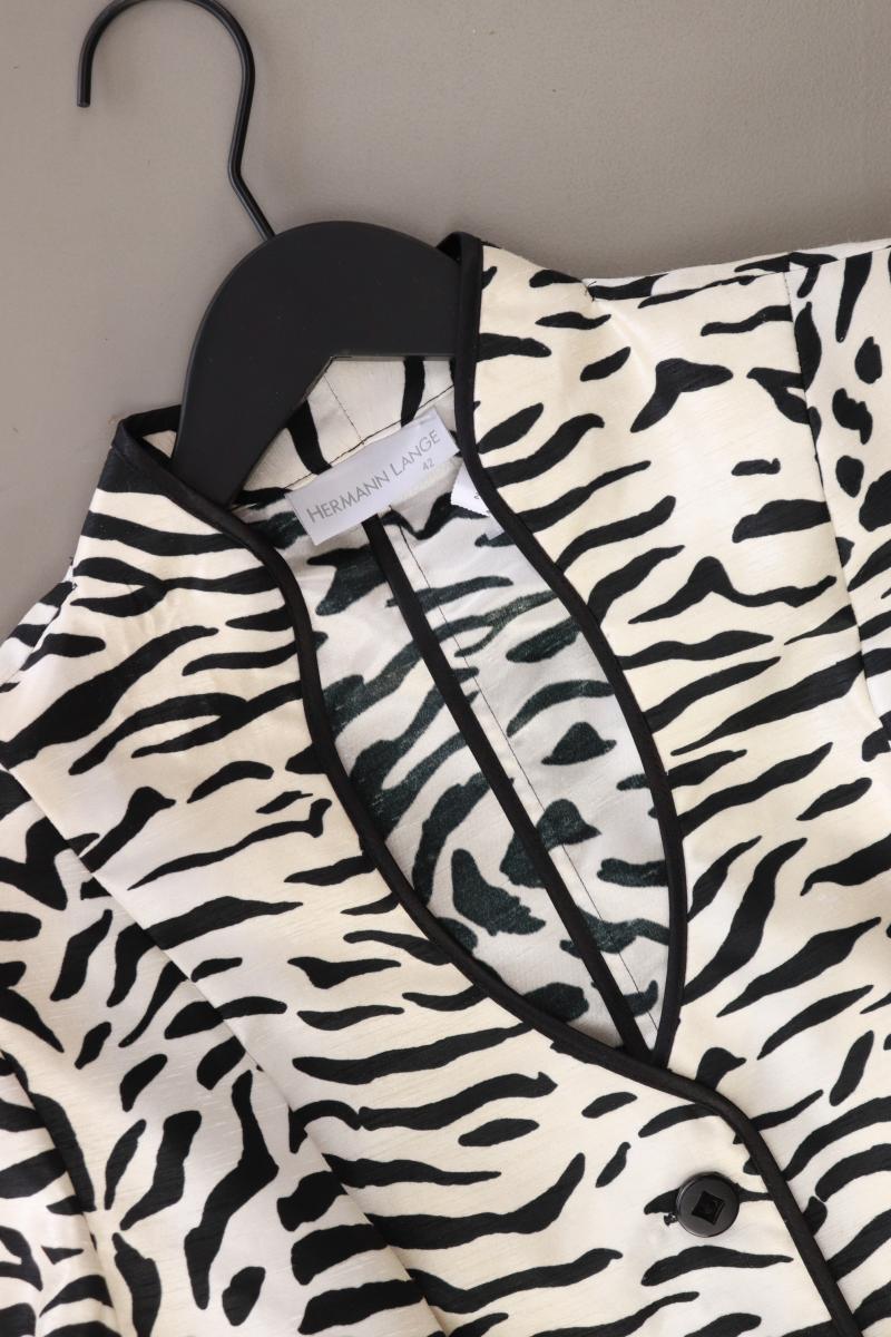 Hermann Lange Longblazer Gr. 42 mit Tierdruck creme aus Polyester