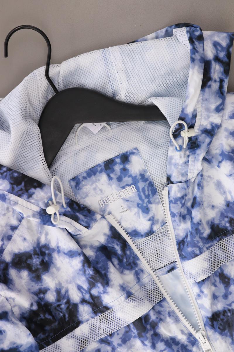 Hollister Kapuzenjacke Gr. L blau aus Polyester