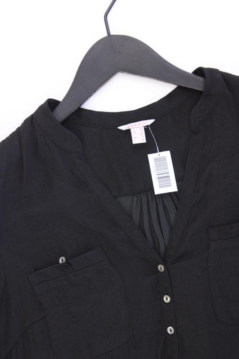 Esprit Kurzarmbluse Gr. 34 schwarz