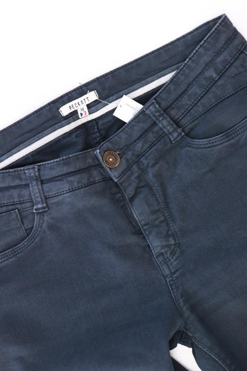 PECKOTT Straight Jeans Gr. 38 blau aus Baumwolle