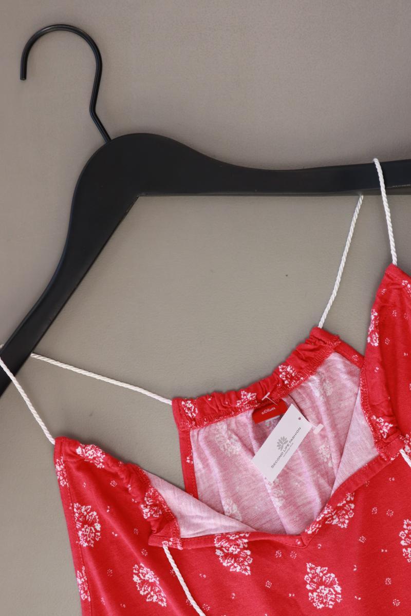 s.Oliver Spaghetti-Top Gr. 36/38 rot aus Viskose