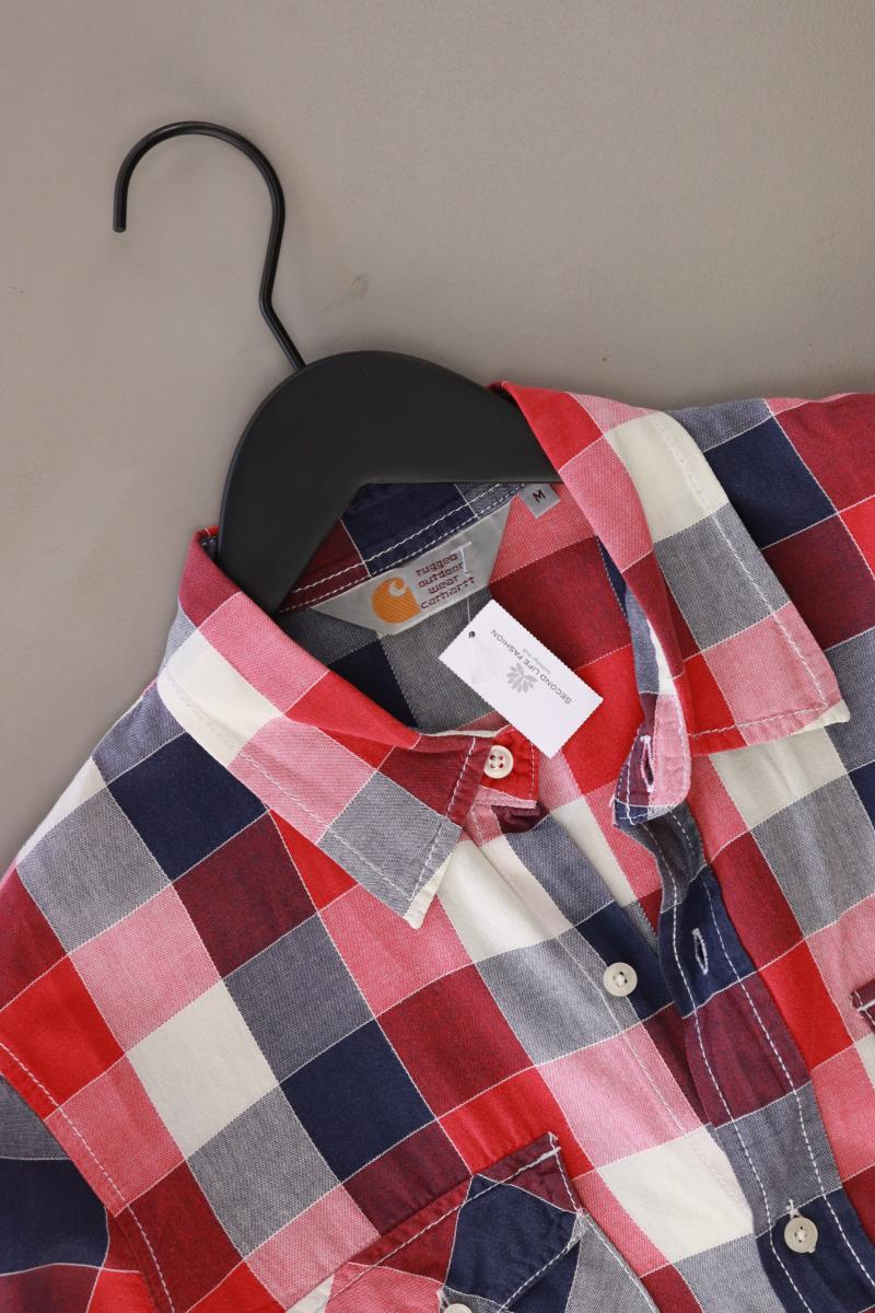 Carhartt Karohemd für Herren Gr. M kariert Langarm rot aus Baumwolle