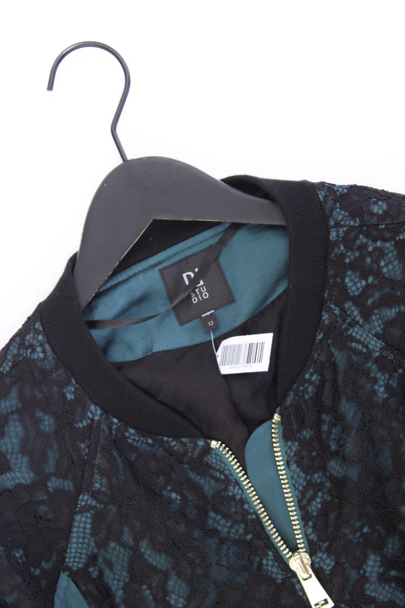 River Island Bomberjacke Gr. 38 blau aus Viskose
