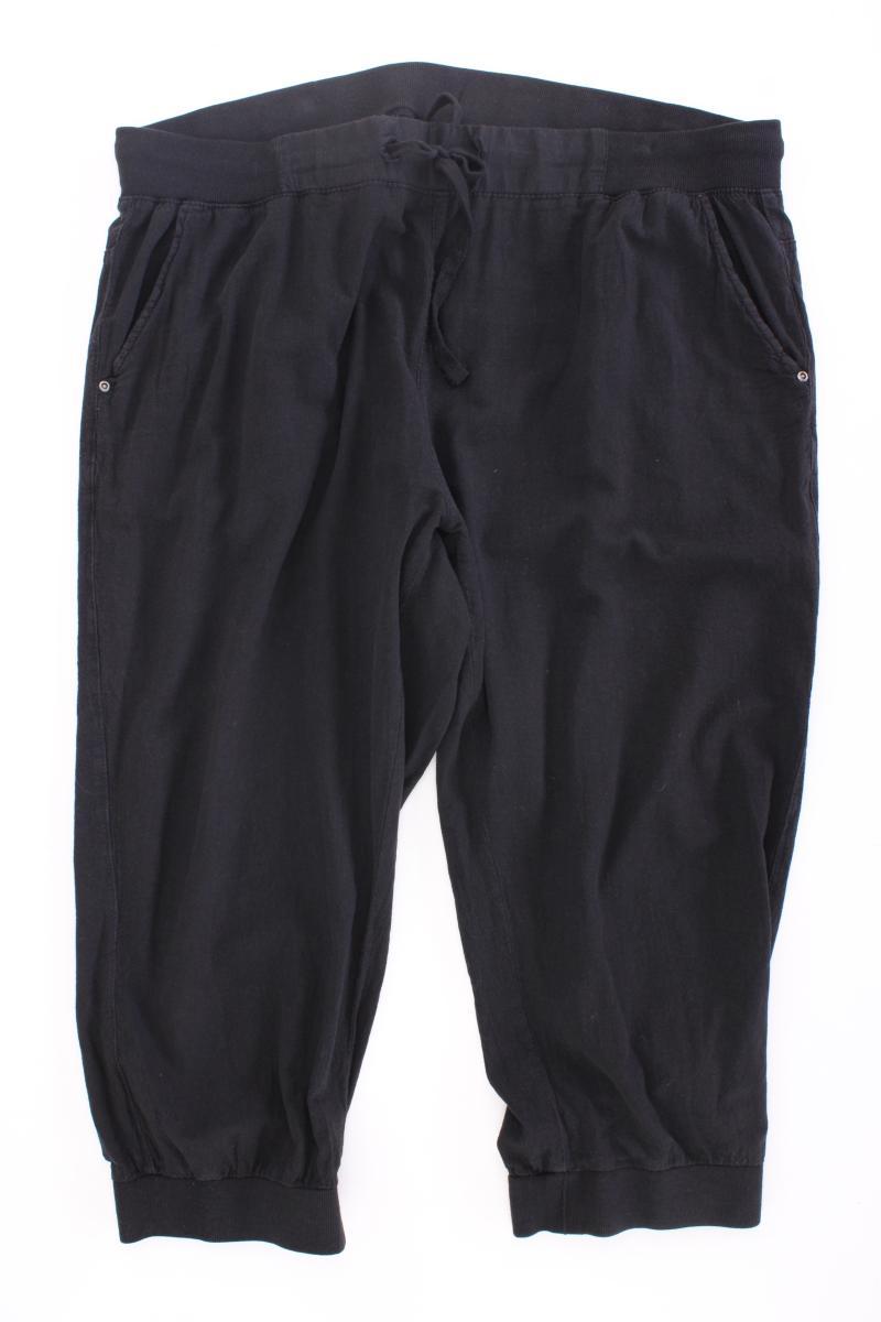 Kaffe 7/8 Hose Gr. 50 schwarz aus Baumwolle