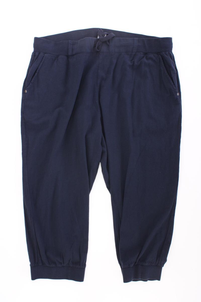 Kaffe 7/8 Hose Gr. 50 blau aus Baumwolle
