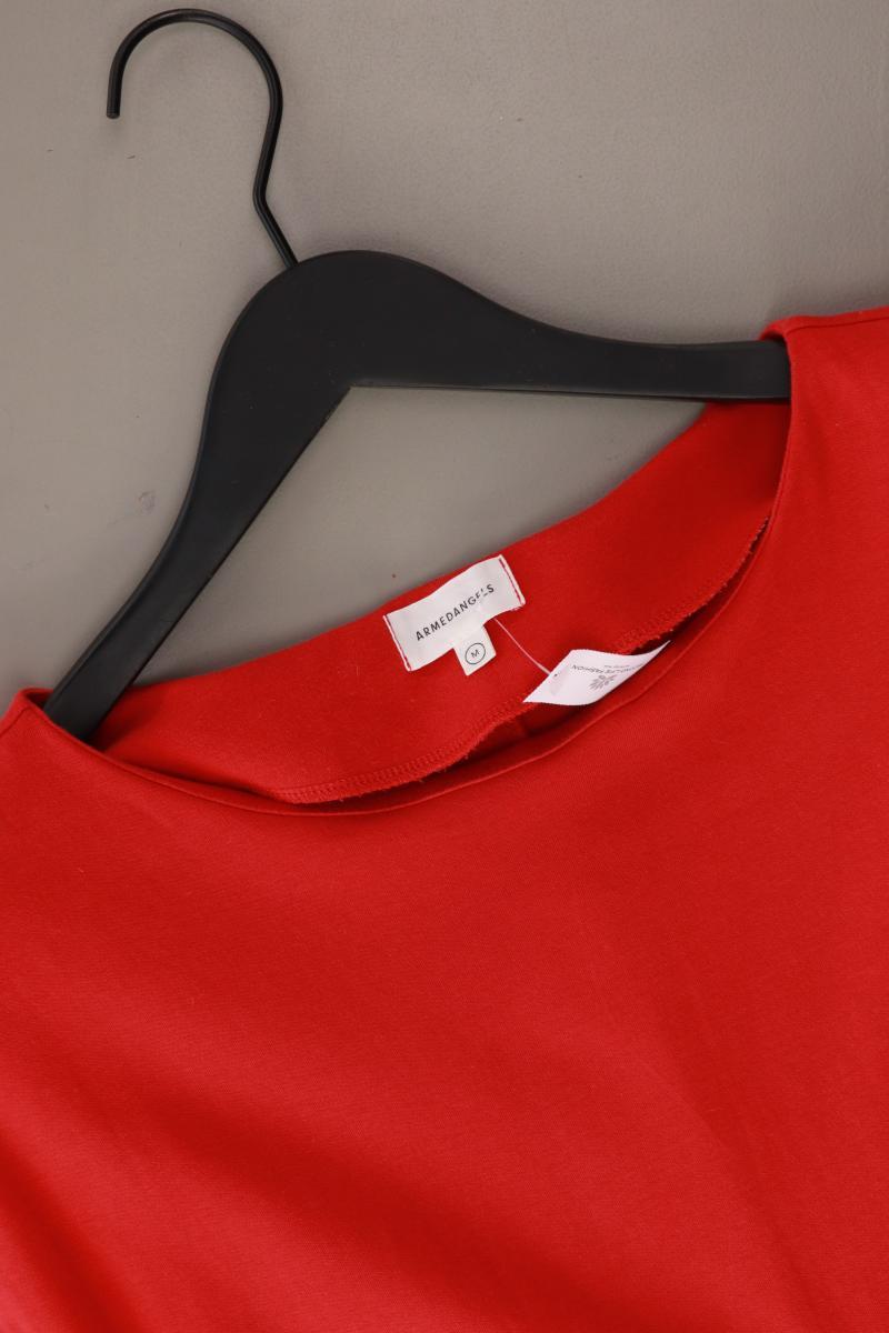Armedangels Kurzarmkleid Gr. M mit Gürtel rot aus Baumwolle