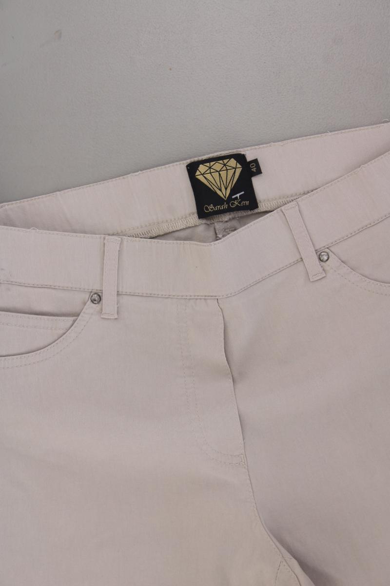 Sarah Kern 3/4 Hose Gr. 40 creme aus Viskose