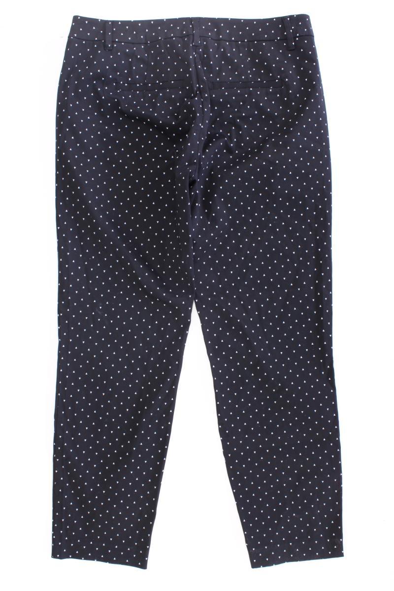 s.Oliver Stoffhose Gr. 38 geometrisches Muster schwarz aus Baumwolle