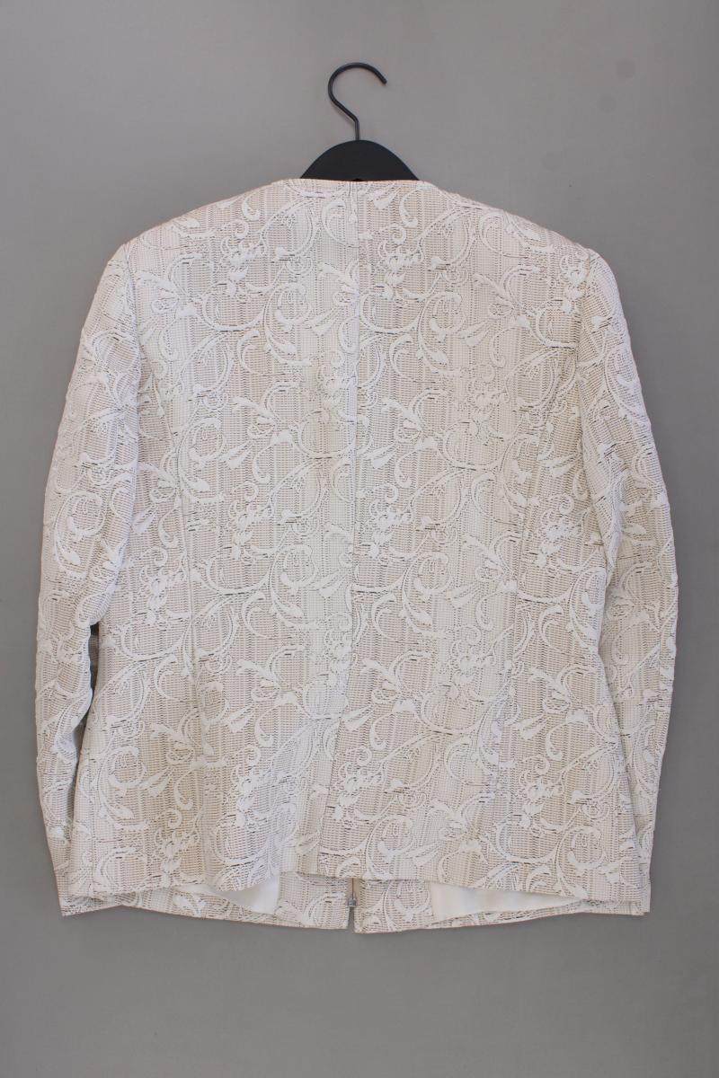 BARISAL Classic Blazer Gr. 40 mit Blumenmuster creme aus Polyester