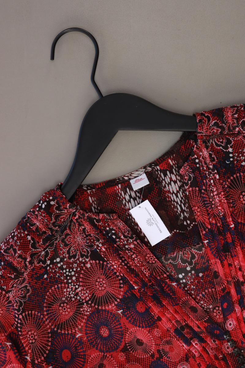 s.Oliver Langarmbluse Gr. 38 rot aus Polyester