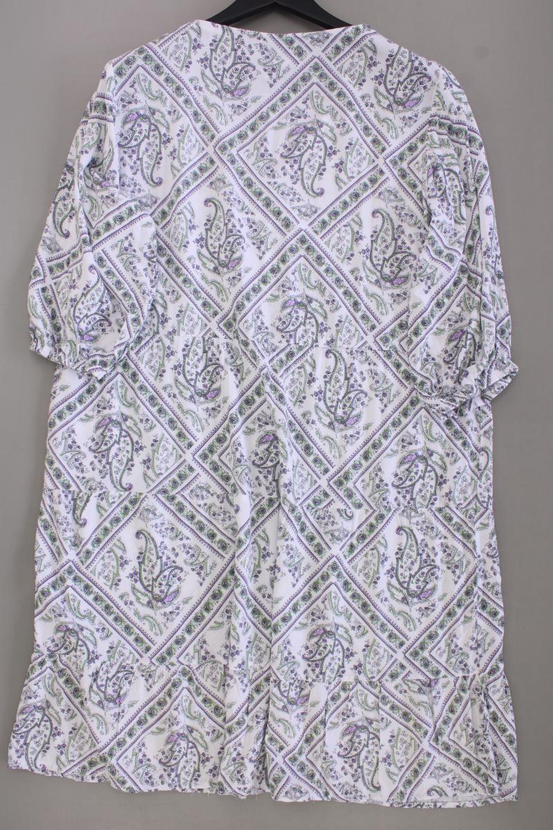 Infinity Woman Kleid Gr. 48 mit Paisleymuster 3/4 Ärmel weiß
