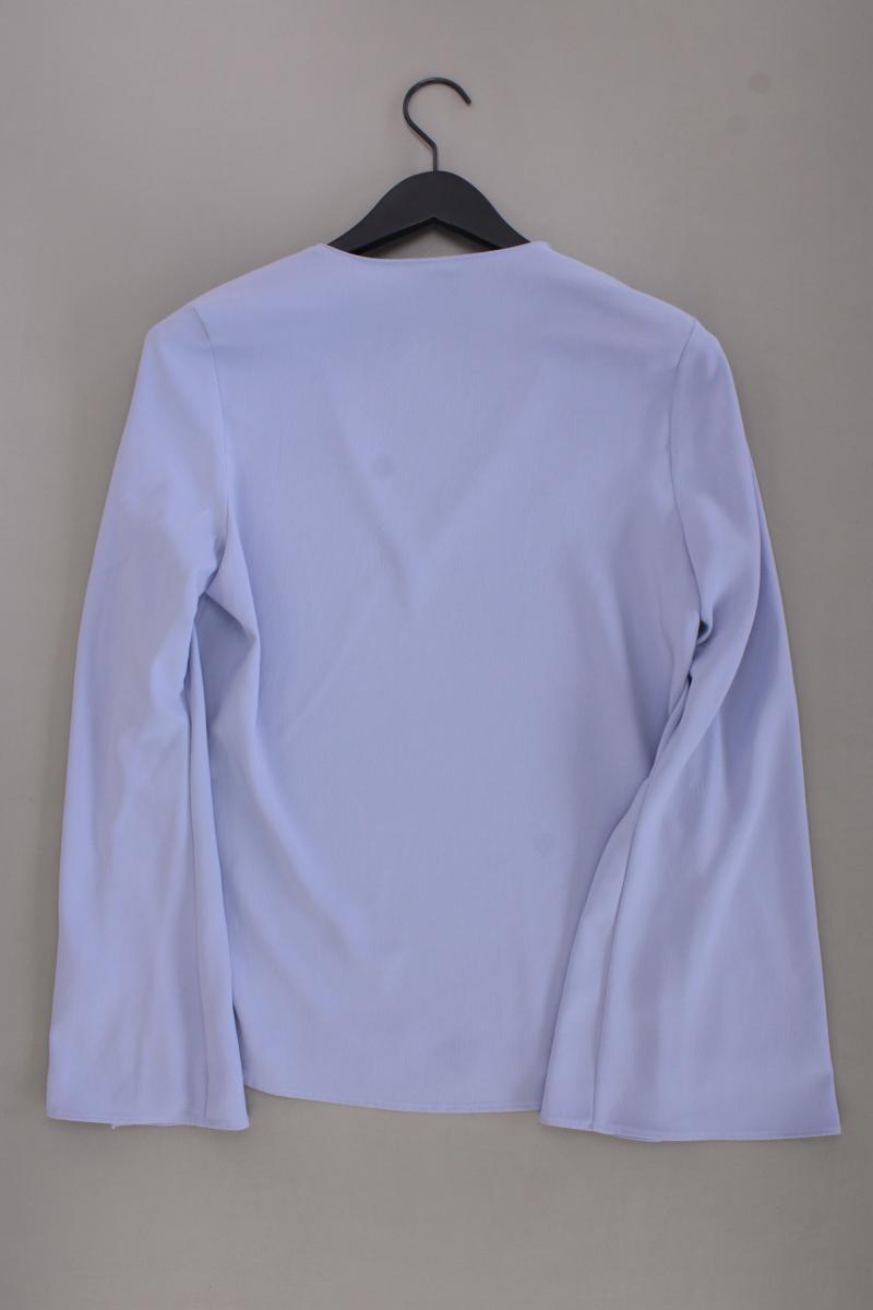 Topshop Classic Bluse Gr. 38 Trompetenärmel blau aus Polyester