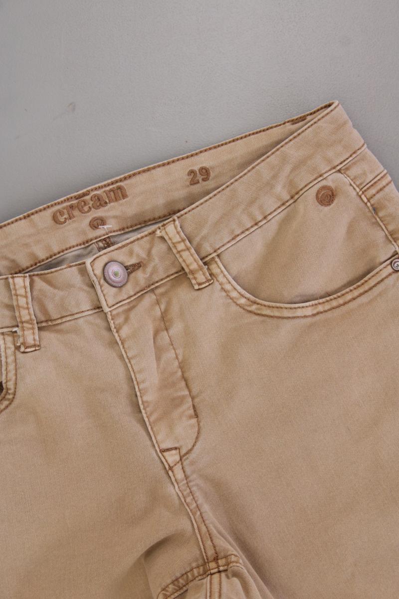 Cream Skinny Jeans Gr. W29 braun