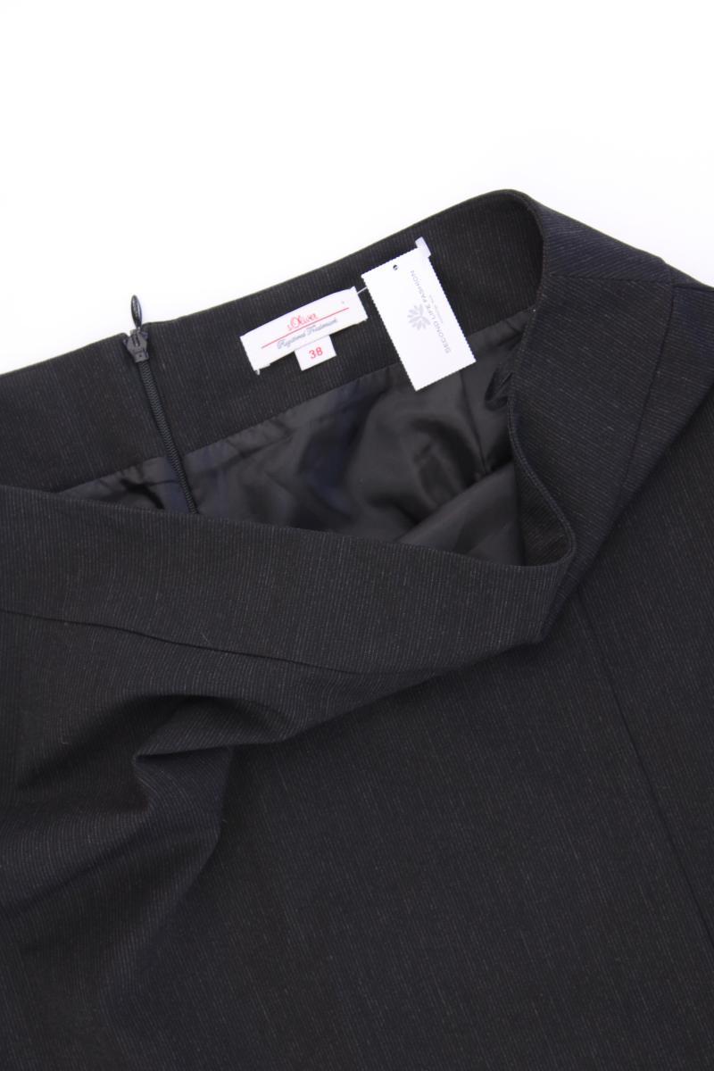 s.Oliver Bleistiftrock Gr. 38 grau aus Polyester