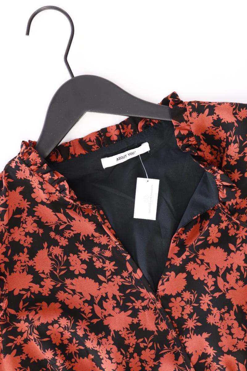 About You Chiffonkleid Gr. 40 Langarm orange aus Polyester