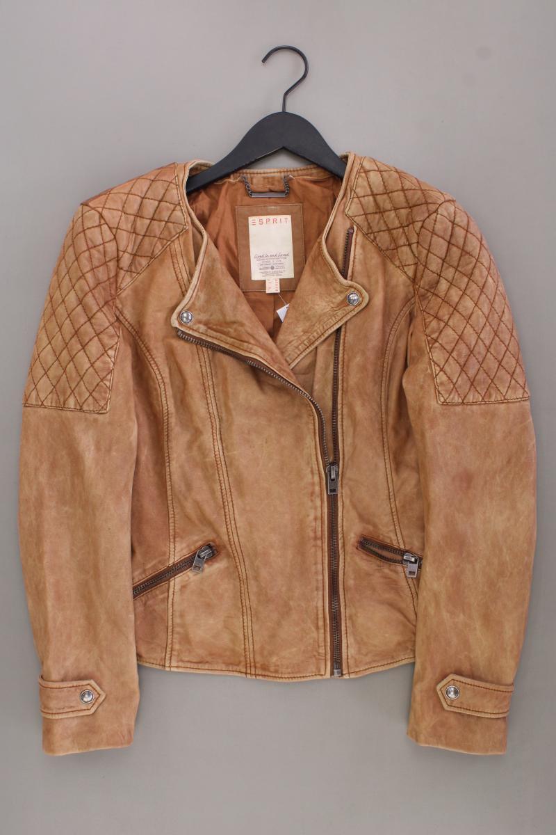 Esprit Lederjacke Gr. 42 braun