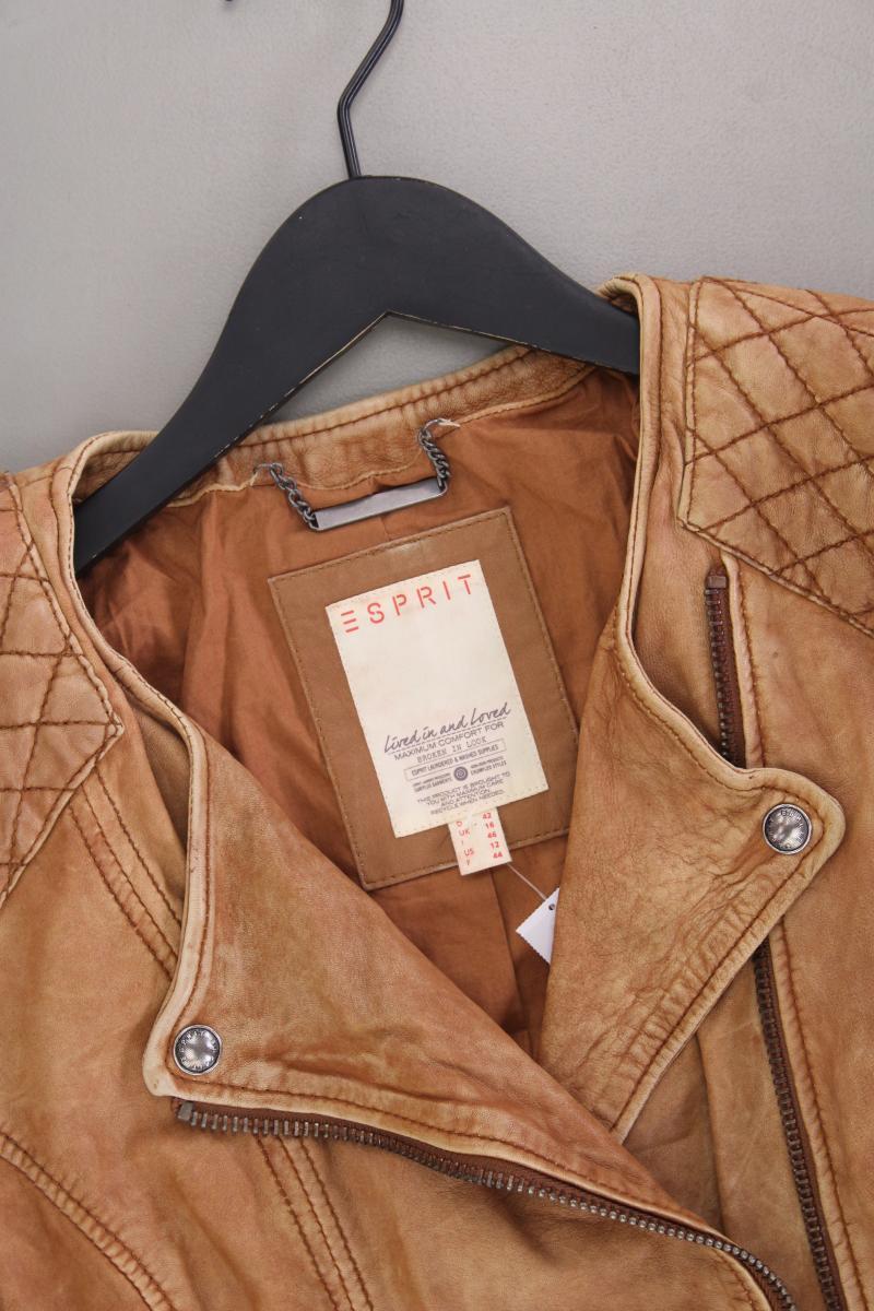 Esprit Lederjacke Gr. 42 braun