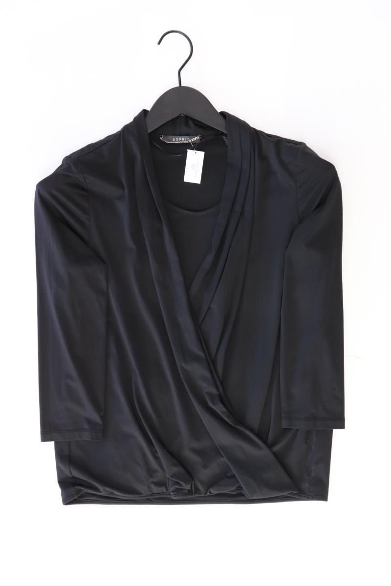 Esprit Regular Bluse Gr. S 3/4 Ärmel schwarz aus Polyester