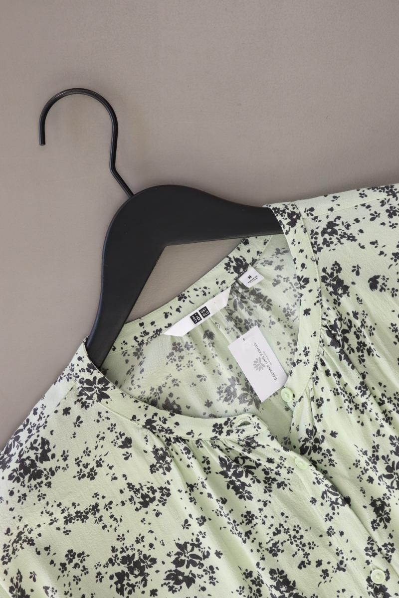 Uniqlo Langarmbluse Gr. M grün aus Polyester