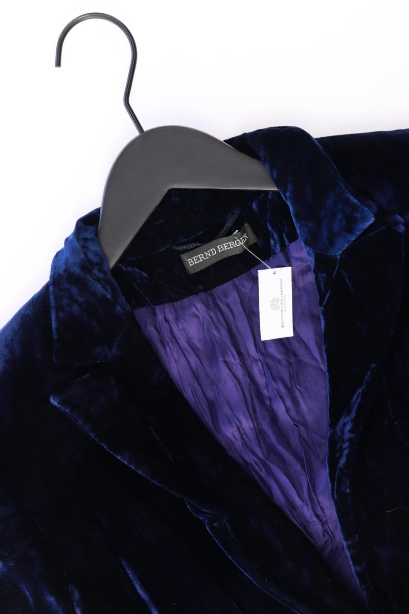 Bernd Berger Samtblazer Gr. 38 blau aus Acetat