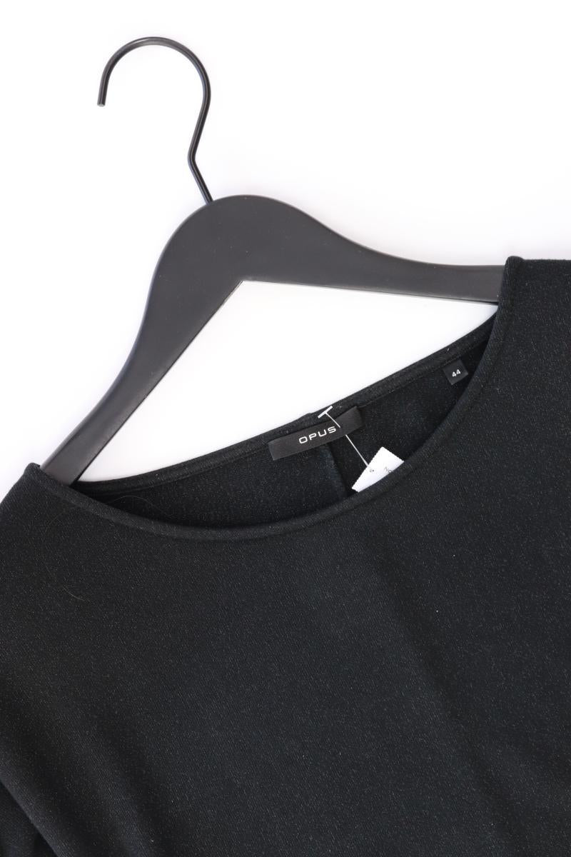 Opus Oversize-Shirt Gr. 44 3/4 Ärmel mit Glitzer schwarz aus Viskose