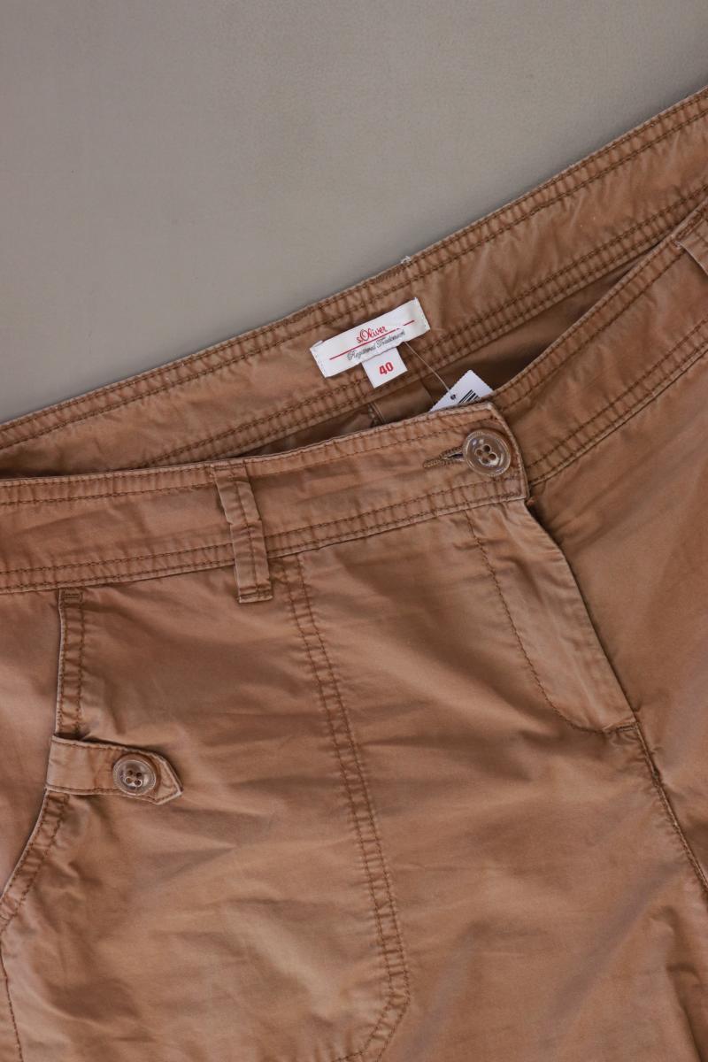 s.Oliver Shorts Gr. 40 braun aus Baumwolle