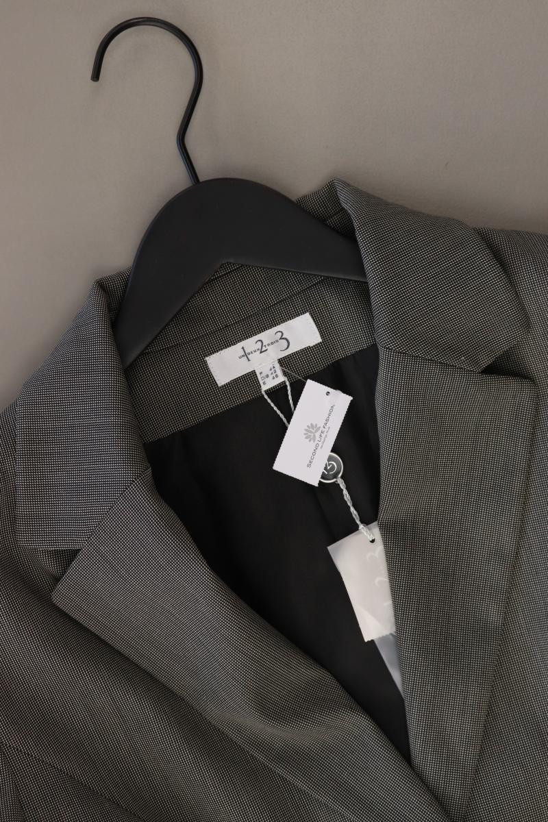1.2.3 Paris Regular Blazer Gr. 42 neu mit Etikett grau aus Polyester