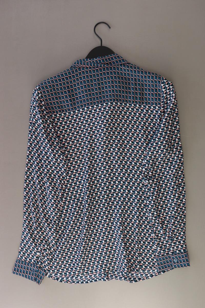 Heine Langarmbluse Gr. 38 blau aus Viskose