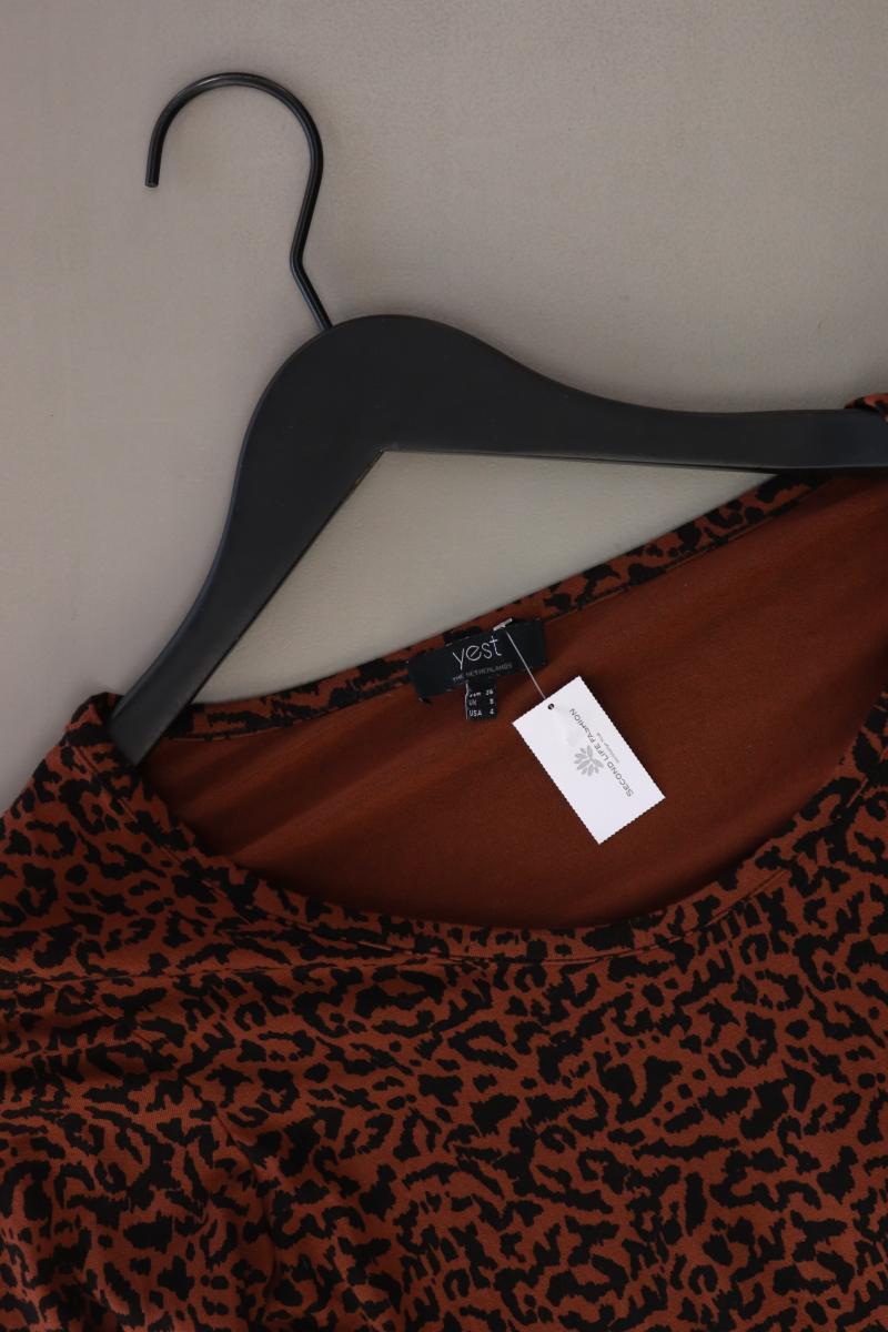 yest Longsleeve-Shirt Gr. 36 mit Tierdruck Langarm braun