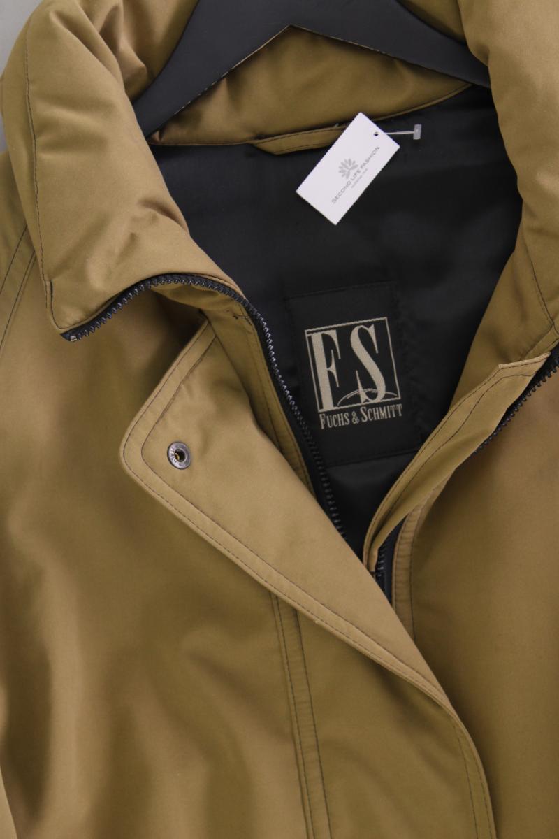 Fuchs Schmitt Lange Jacke Gr. 44 Vintage olivgrün aus Polyester