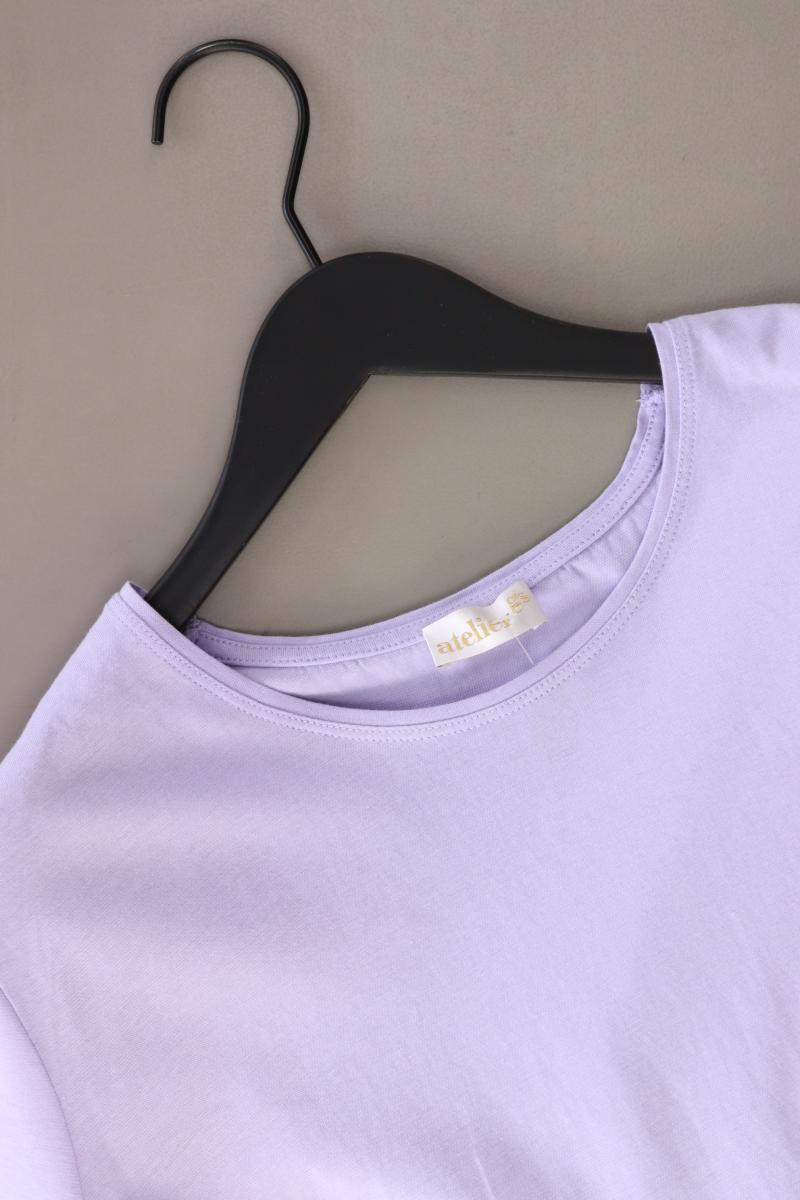 Atelier GS T-Shirt Gr. 50 Kurzarm lila aus Baumwolle
