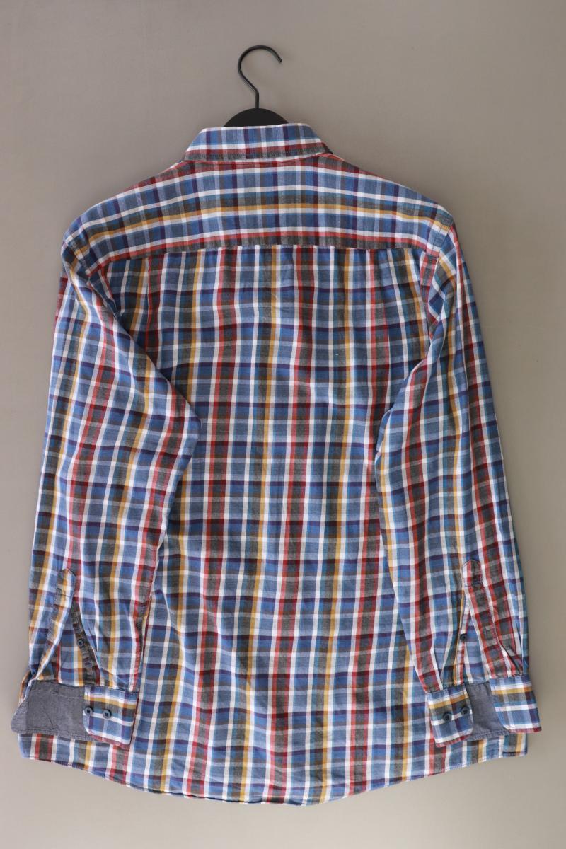 Casa Moda Karohemd für Herren Gr. XL kariert Langarm blau aus Baumwolle