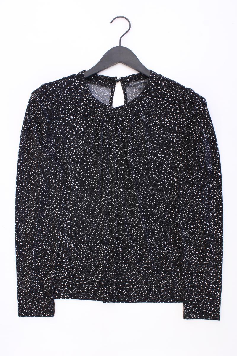 Adrianna Papell Longsleeve-Shirt Gr. S gepunktet neuwertig Langarm schwarz