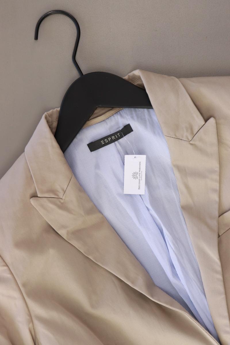 Esprit Regular Blazer Gr. 36 creme aus Baumwolle