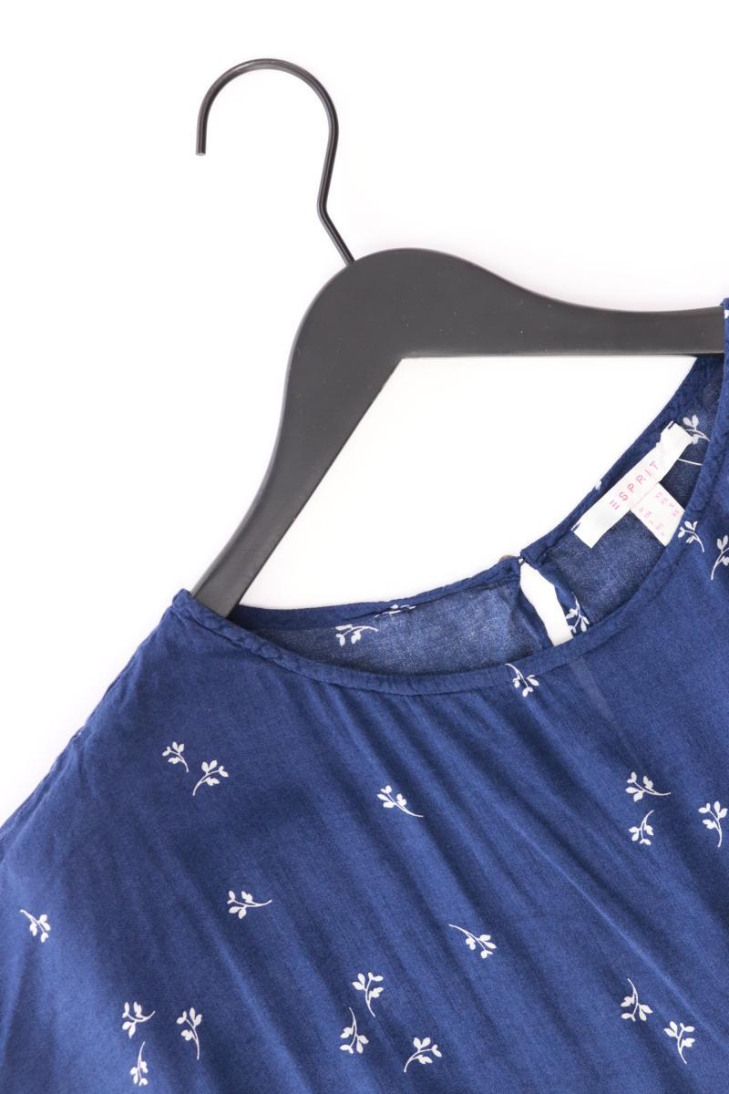 Esprit Kurzarmbluse Gr. XS blau
